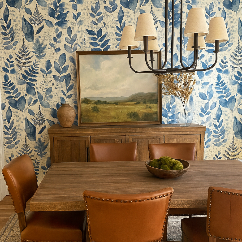 Botanical Blueprint Wallpaper