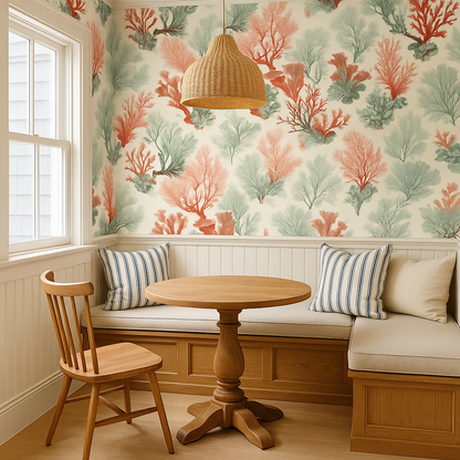 Coral Script Wallpaper