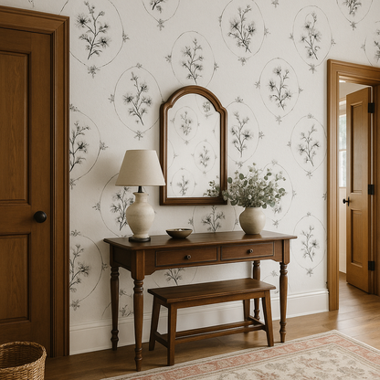 Inked Botanica Wallpaper