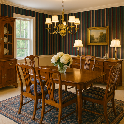 Equestrian Stripe Wallpaper