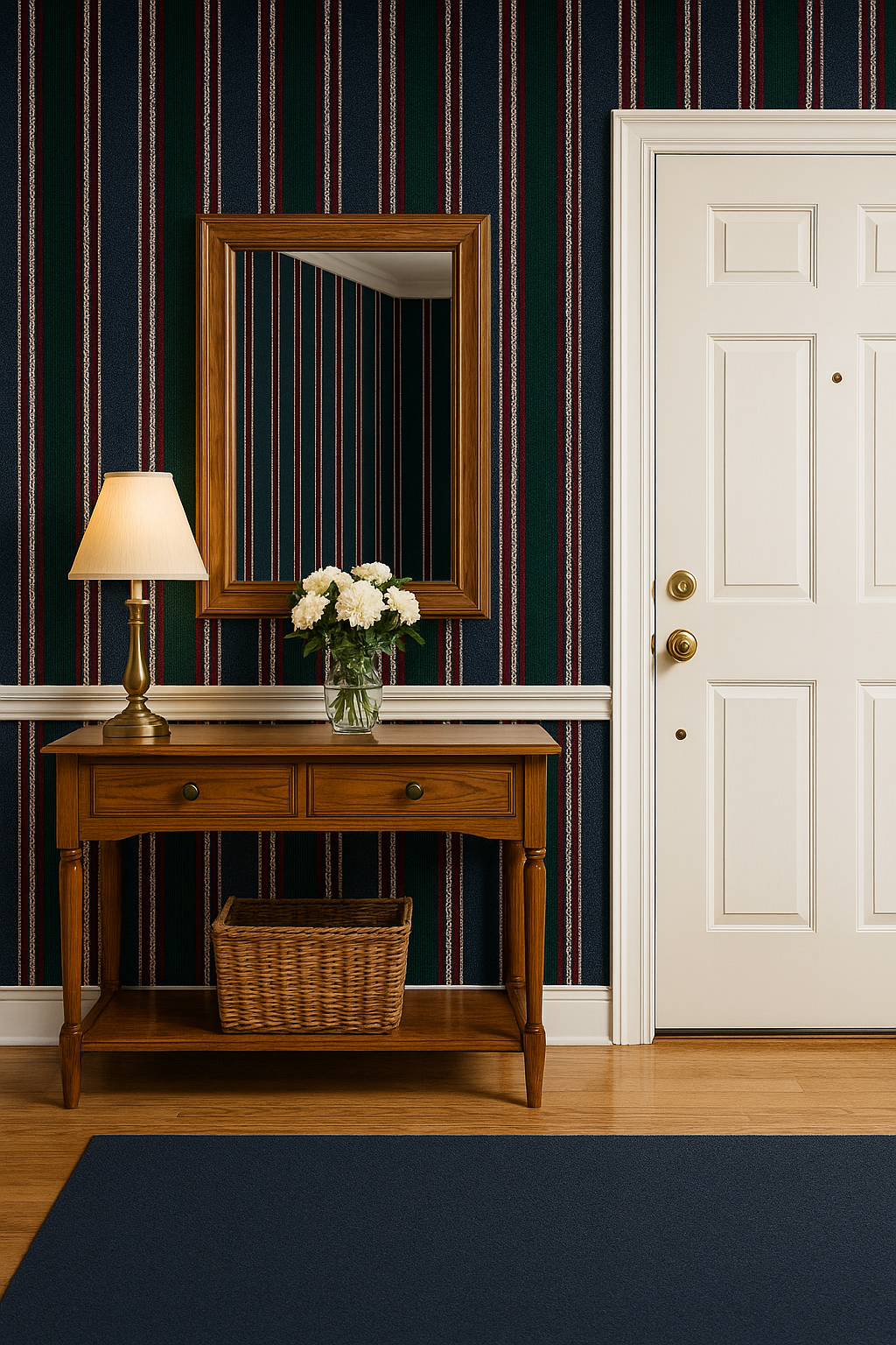 Equestrian Stripe Wallpaper