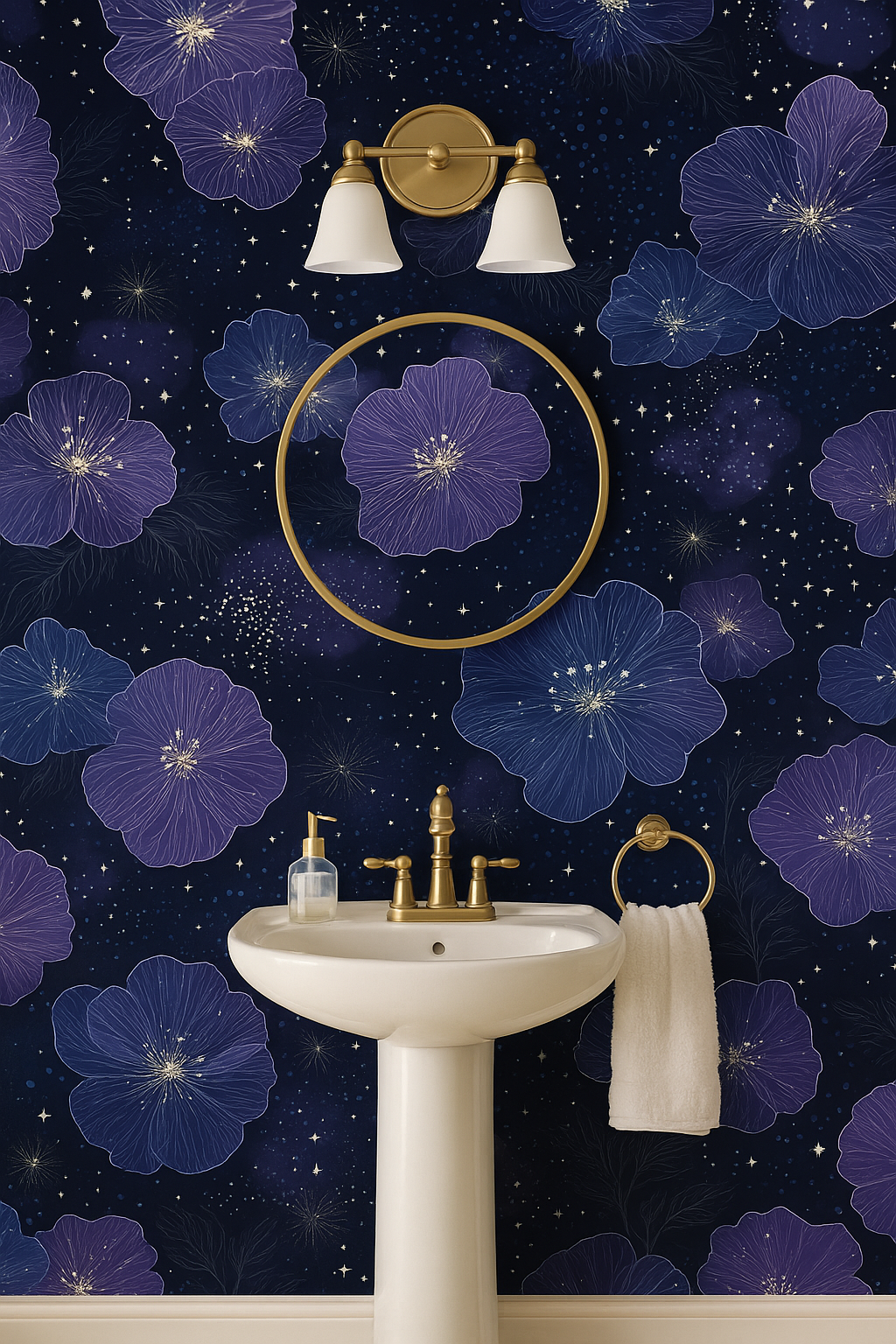 Starflower Veil Wallpaper