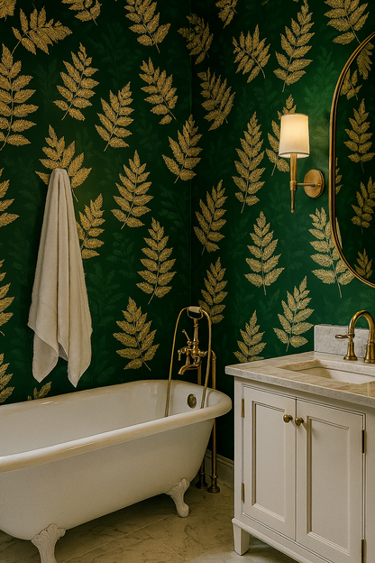 Forest Gild Wallpaper