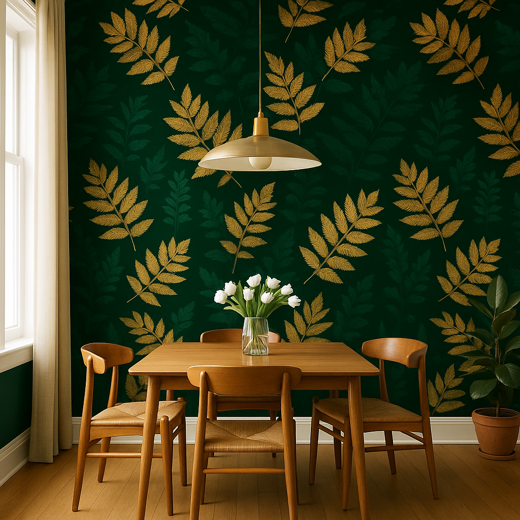 Forest Gild Wallpaper