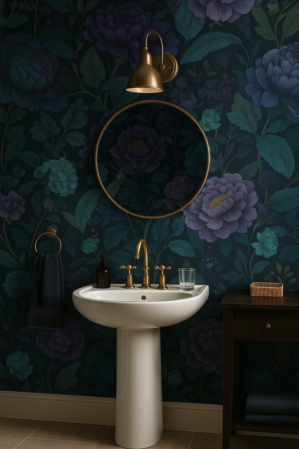 Nightbloom Peony Wallpaper