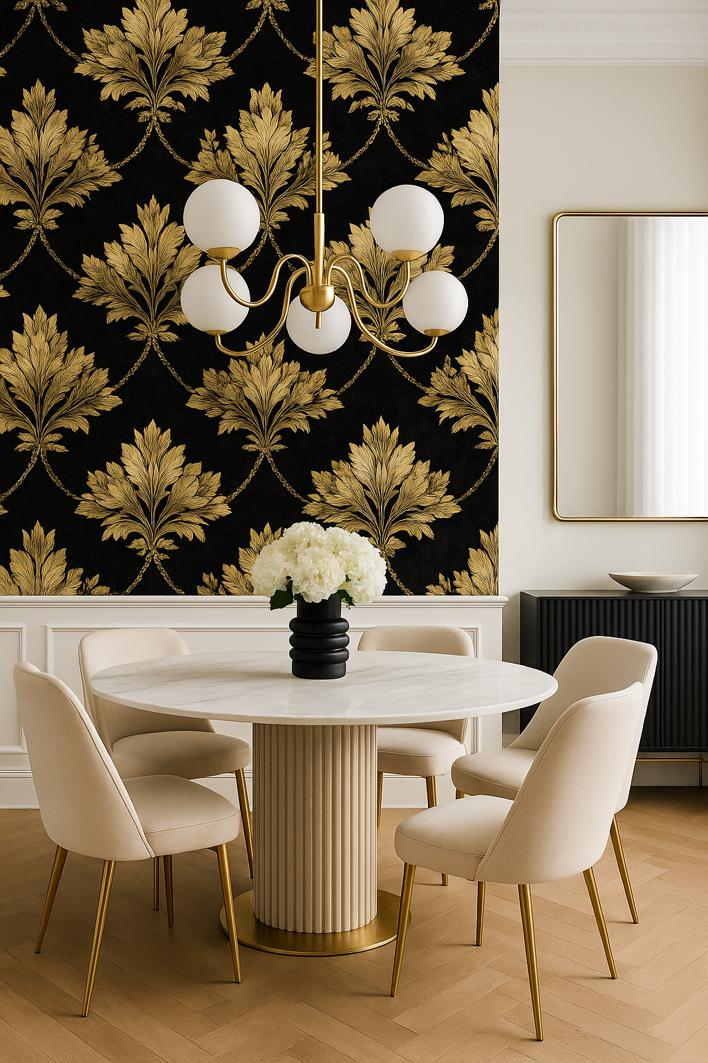 Gilded Fleur Wallpaper