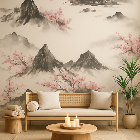 Hanami Mist Wallpaper