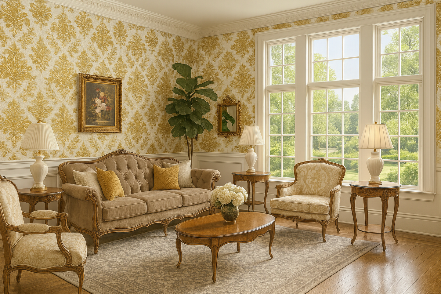 Gilt Estate Wallpaper