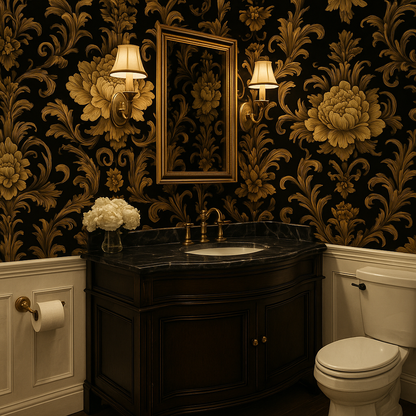Baroque Gold Wallpaper