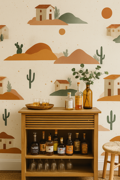 Cactus Ghost Ranch Wallpaper