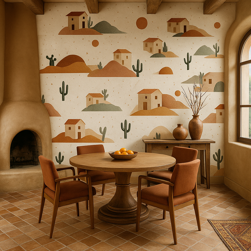 Cactus Ghost Ranch Wallpaper