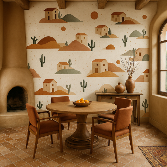 Cactus Ghost Ranch Wallpaper