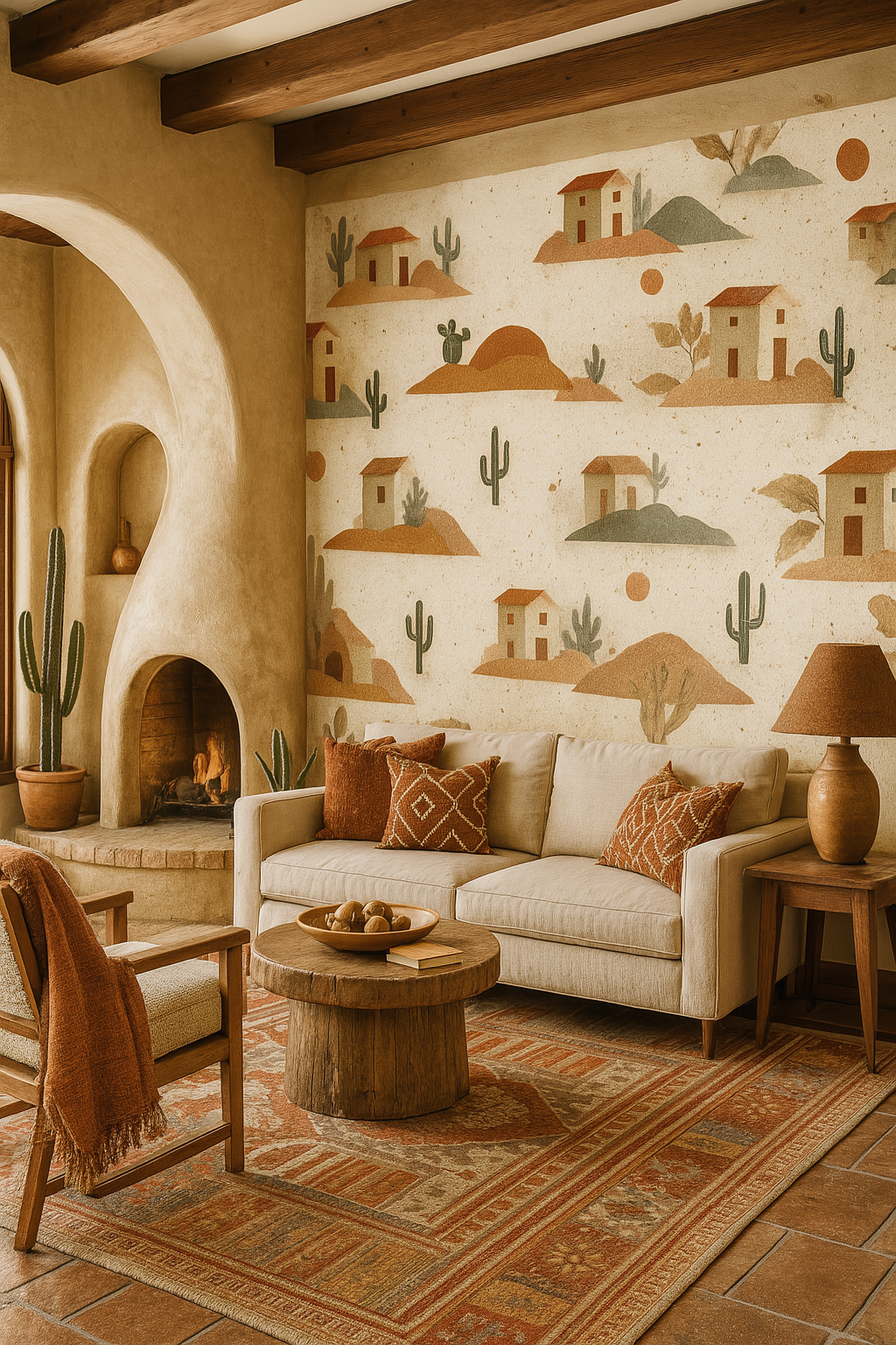 Cactus Ghost Ranch Wallpaper