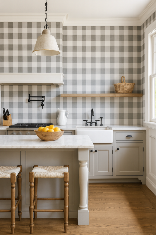 Smokehouse Check Wallpaper