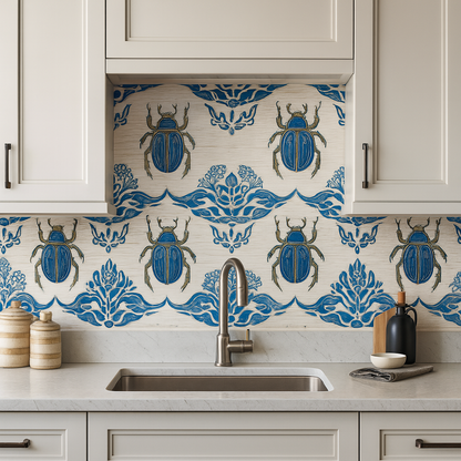 Scarab & Silk Wallpaper