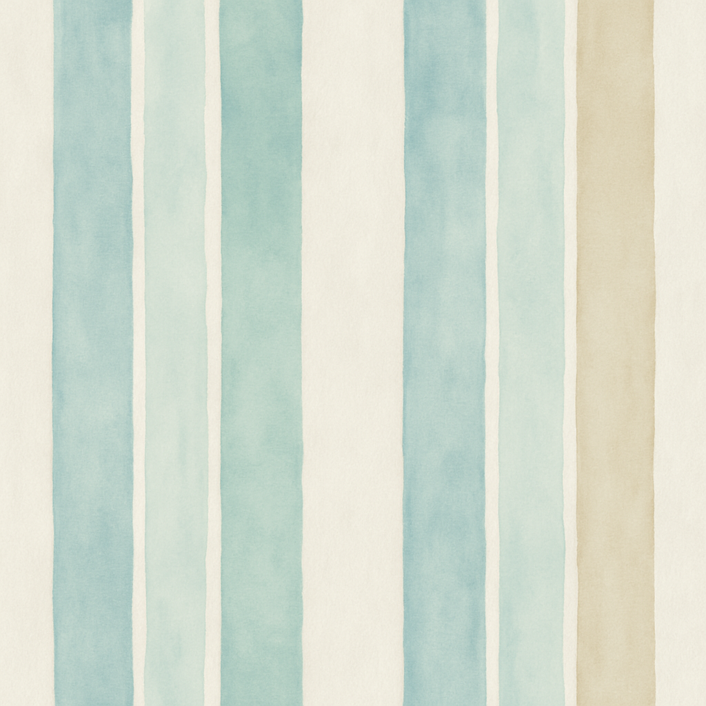 Seaside Linen Stripes Wallpaper