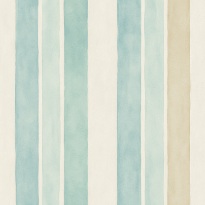 Seaside Linen Stripes Wallpaper