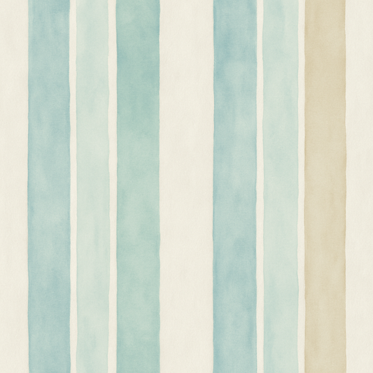 Seaside Linen Stripes Wallpaper