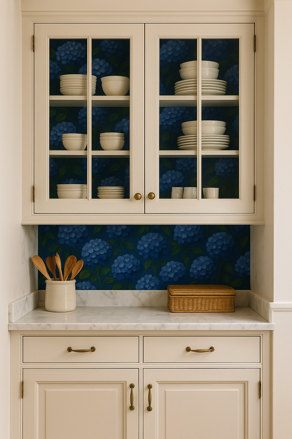 Cascading Hydrangeas Wallpaper