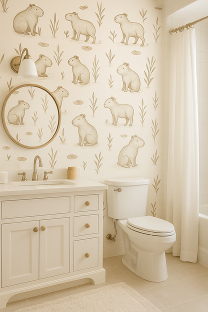 Capybara Club Wallpaper