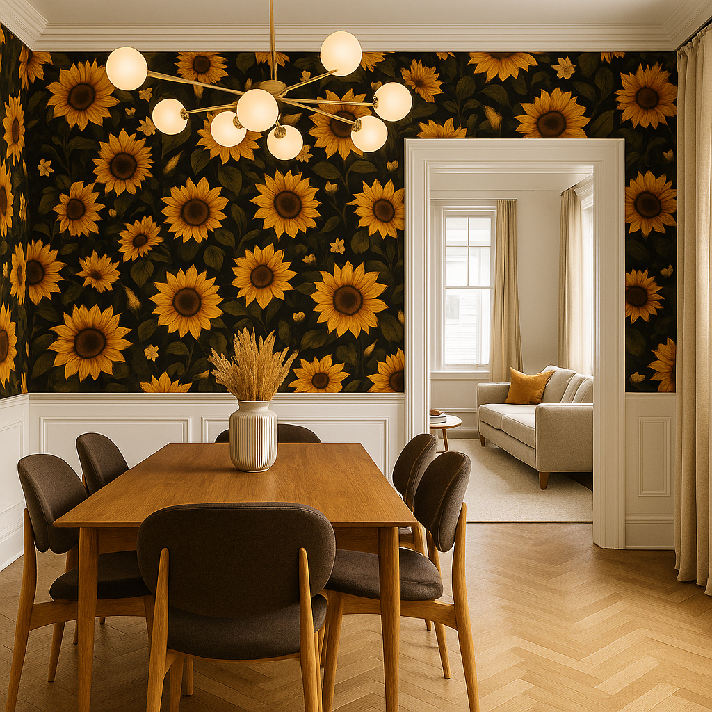 Midnight Sunflowers Wallpaper