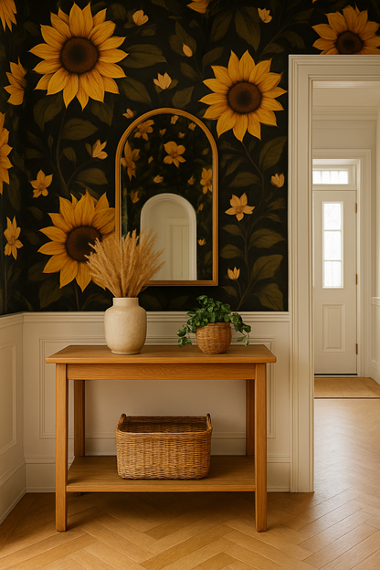 Midnight Sunflowers Wallpaper