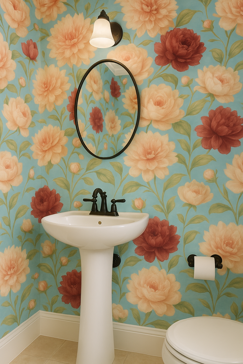 Heirloom Dahlias Wallpaper