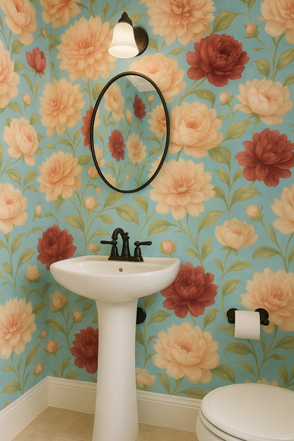 Heirloom Dahlias Wallpaper