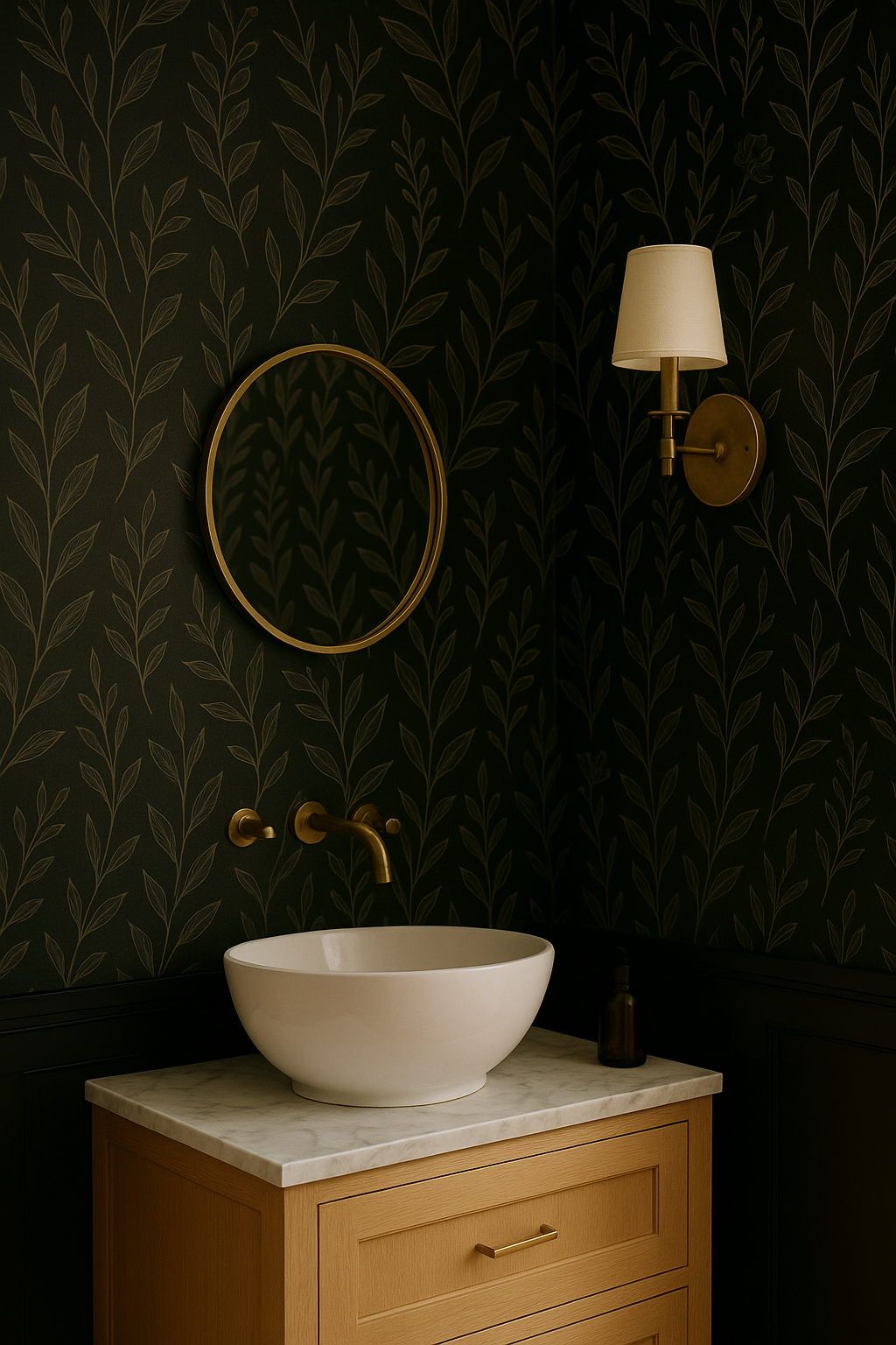 Noir Botanica Wallpaper