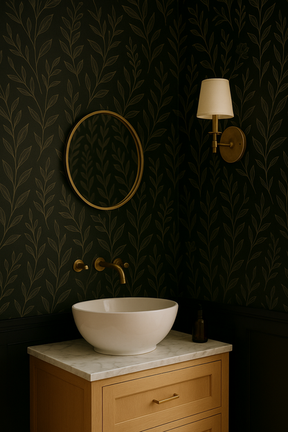 Noir Botanica Wallpaper