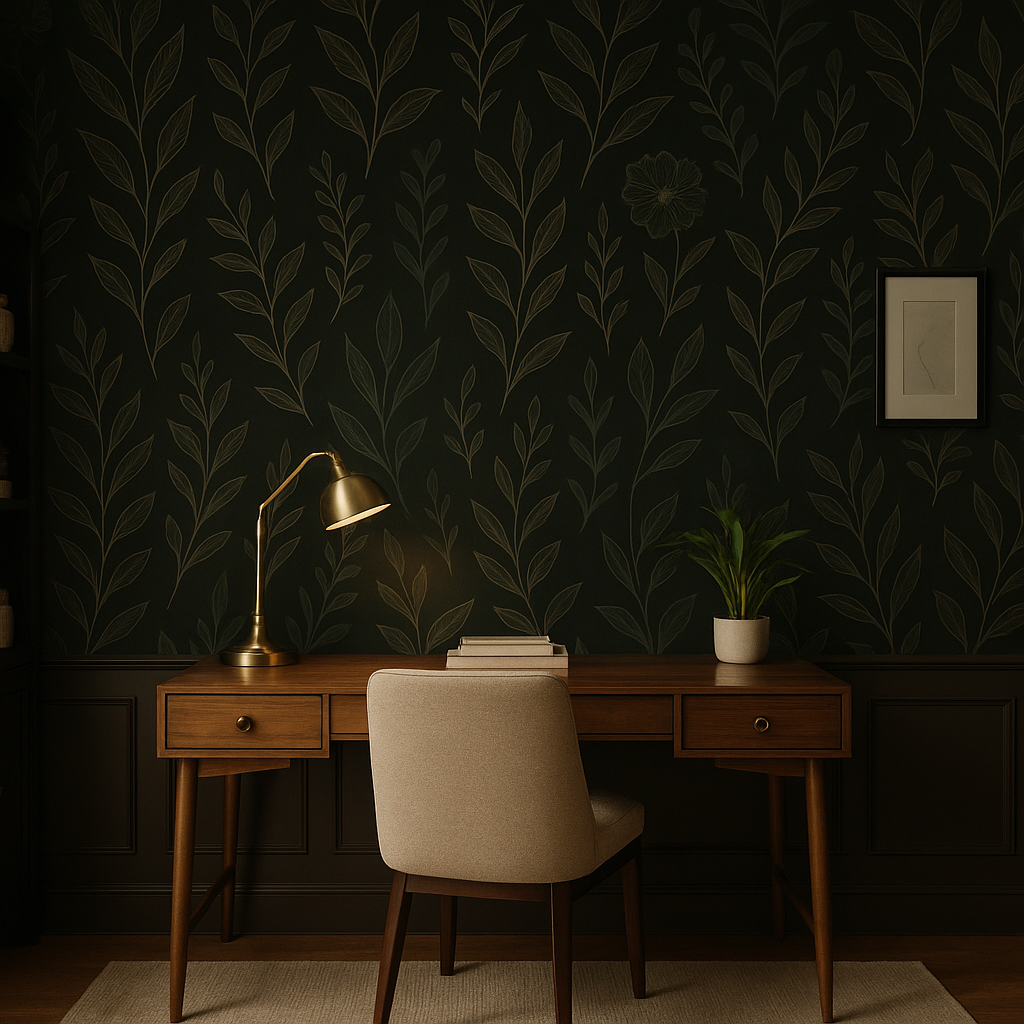 Noir Botanica Wallpaper