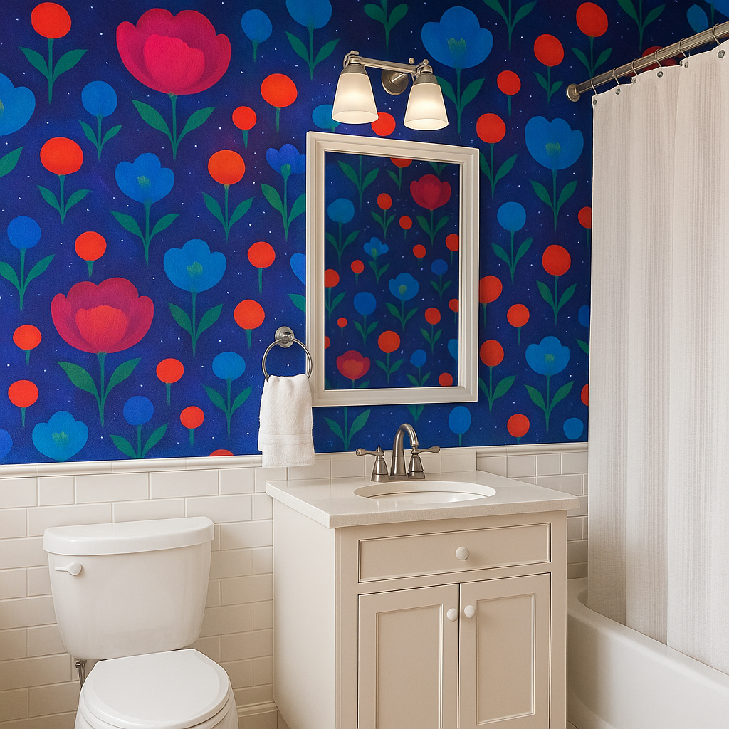 Cosmic Bloom Wallpaper