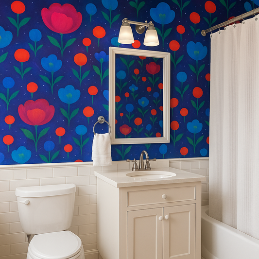 Cosmic Bloom Wallpaper