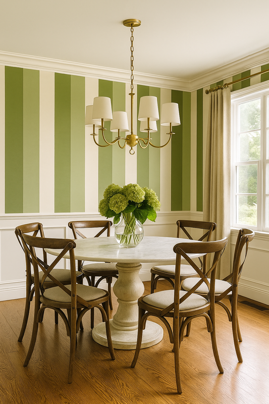 Olive Grove Stripe Wallpaper