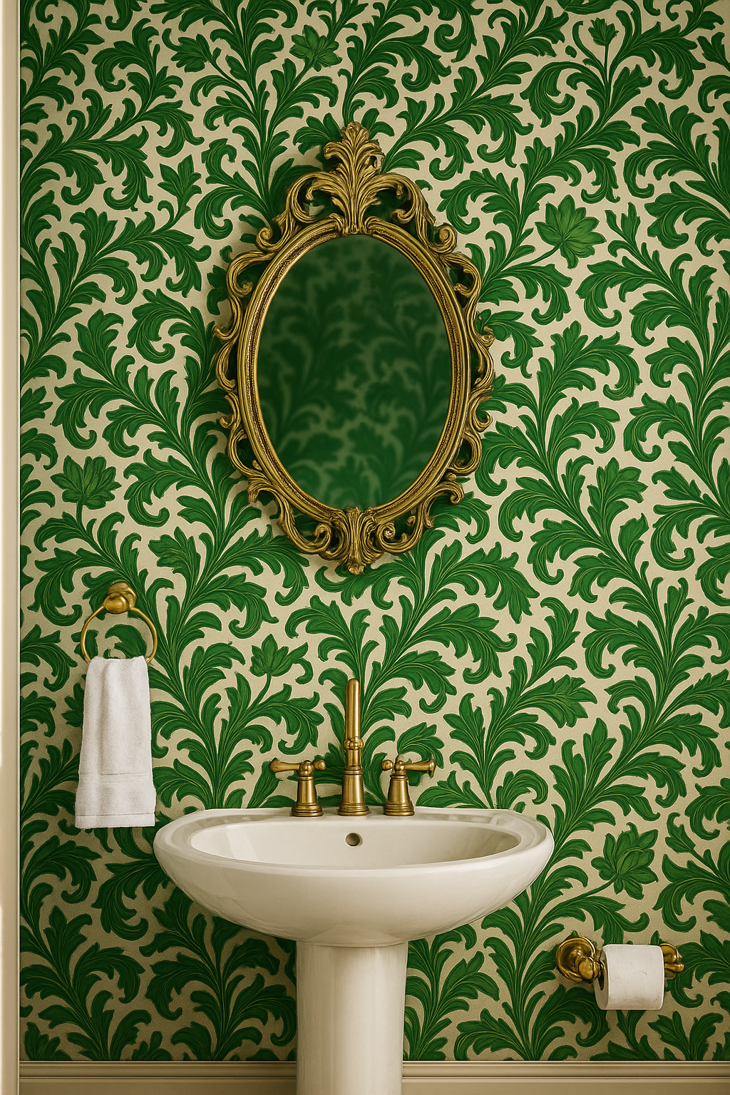 Emerald Tapestry Wallpaper