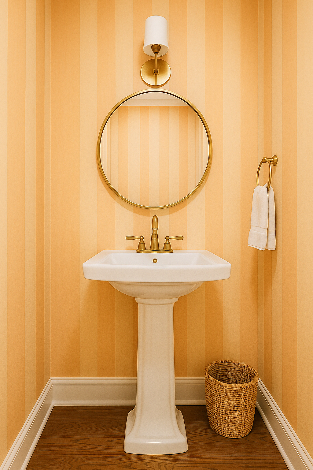 Peach Blush Plains Wallpaper