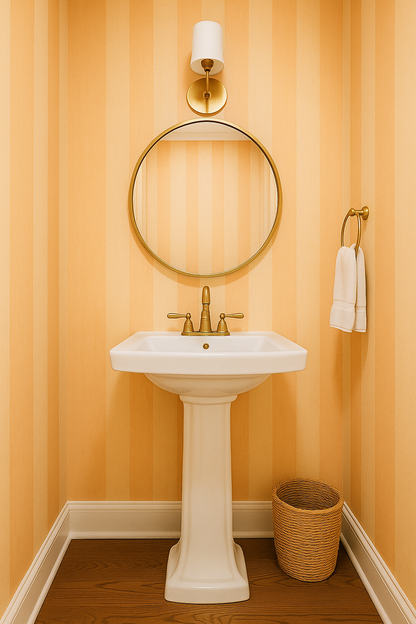 Peach Blush Plains Wallpaper