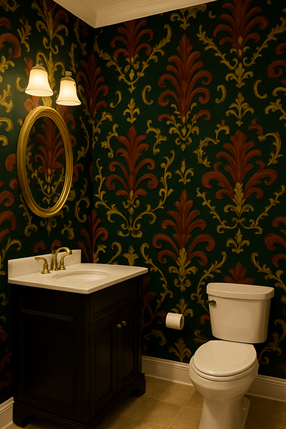 Castlecore Damask Wallpaper