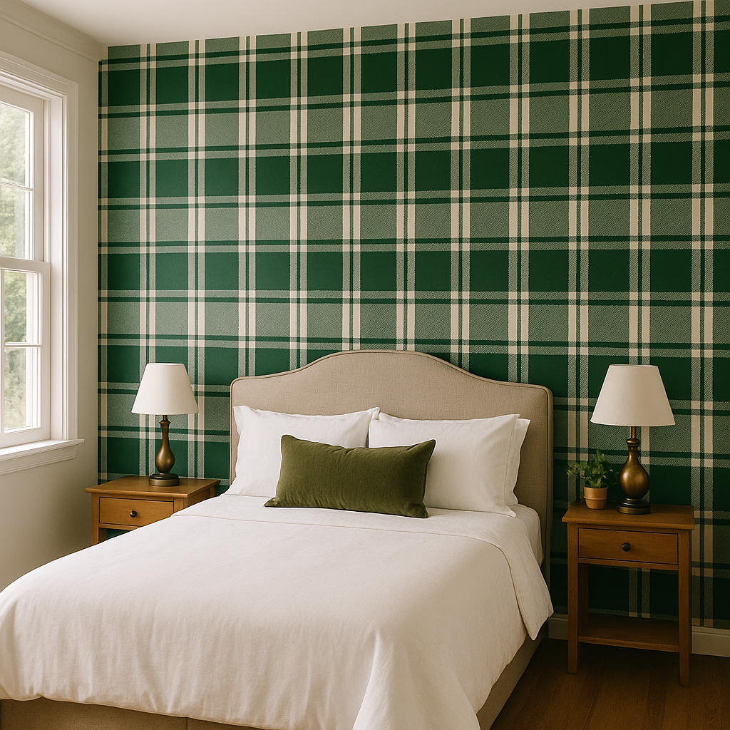 Pineland Plaid Wallpaper