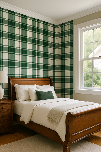 Pineland Plaid Wallpaper