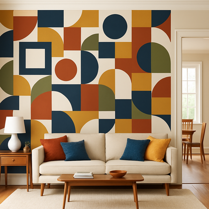 Modernist Blocks Wallpaper