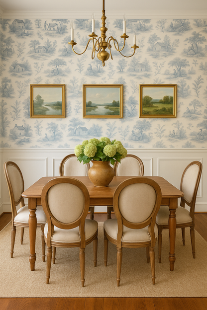Toile de Jouy Wallpaper