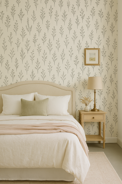 Botanical Linework Wallpaper