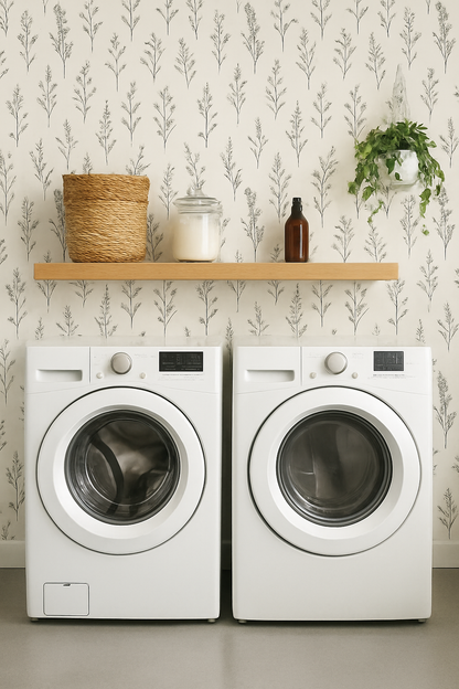 Botanical Linework Wallpaper