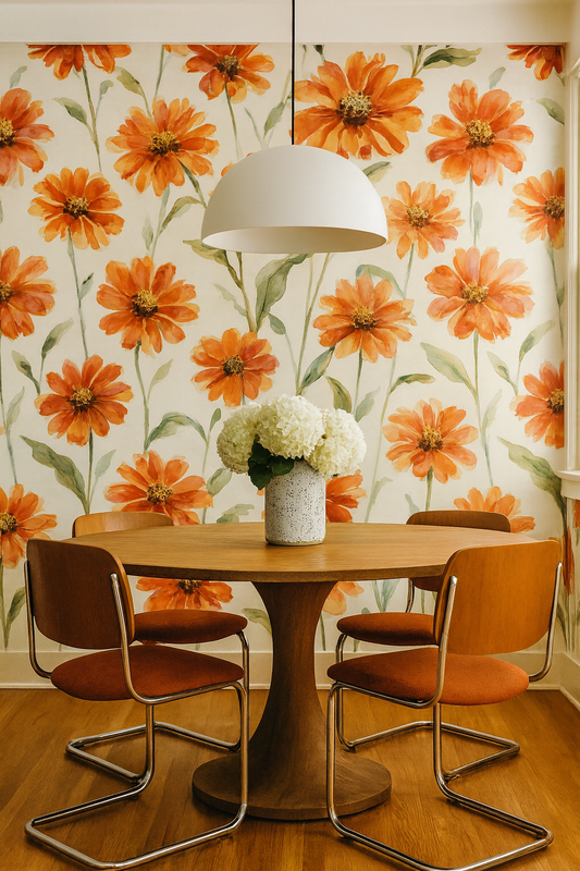 Sun-Kissed Tithonia Wallpaper