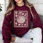Checkered Pumpkin, Minimalist, Autumn, Fall Sweatshirt