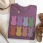 Checkered, Faux Glitter Bunnies, Easter, Bunny, Jesus, Rabbit, Holiday Tshirt Comfort Colors T-Shirt