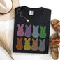 Checkered, Faux Glitter Bunnies, Easter, Bunny, Jesus, Rabbit, Holiday Tshirt Comfort Colors T-Shirt