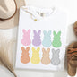 Checkered, Faux Glitter Bunnies, Easter, Bunny, Jesus, Rabbit, Holiday Tshirt Comfort Colors T-Shirt