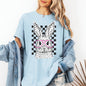Checkered, Retro, Polka Dot, Easter, Bunny, Jesus, Rabbit, Holiday Tshirt Comfort Colors T-Shirt